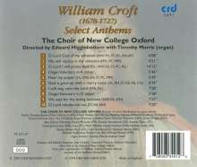 William Croft (1678-1727): Anthems, CD