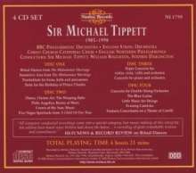 Michael Tippett (1905-1998): Tippett dirigiert Tippett, 4 CDs