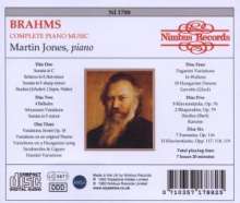 Johannes Brahms (1833-1897): Werke für Klavier solo (Gesamtaufnahme), 6 CDs