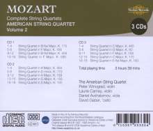 Wolfgang Amadeus Mozart (1756-1791): Sämtliche Streichquartette Vol.2, 3 CDs