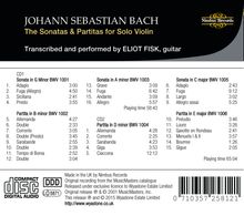 Johann Sebastian Bach (1685-1750): Sonaten &amp; Partiten BWV 1001-1006 für Gitarre, 2 CDs
