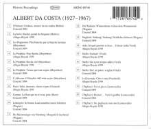 Albert da Costa singt Arien, CD