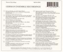 Ludwig van Beethoven (1770-1827): German Ensemble Recordings, CD