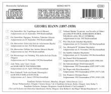Georg Hann - Oper und Lied, CD