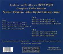 Ludwig van Beethoven (1770-1827): Violinsonaten Nr.1-10, 3 CDs