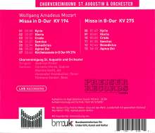 Wolfgang Amadeus Mozart (1756-1791): Messen KV 194 &amp; 275, CD