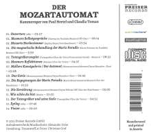 Paul Hertel (geb. 1953): Der Mozartautomat (Kammeroper), CD