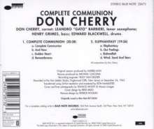 Don Cherry (1936-1995): Complete Communion, CD