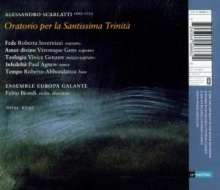 Alessandro Scarlatti (1660-1725): La Santissima Trinita, CD