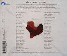 Shakespeare - "When Love Speaks", CD
