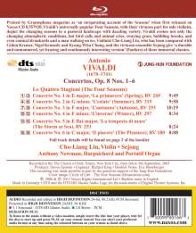 Antonio Vivaldi (1678-1741): Concerti op.8 Nr.1-4 "4 Jahreszeiten", Blu-ray Audio