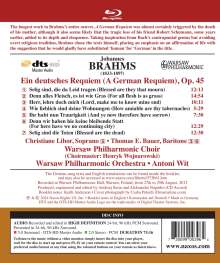 Johannes Brahms (1833-1897): Ein Deutsches Requiem op.45, Blu-ray Audio
