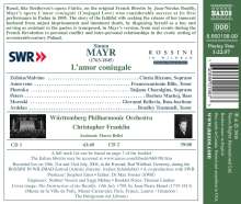 Johann Simon (Giovanni Simone) Mayr (1763-1845): L'Amor Coniugale, 2 CDs