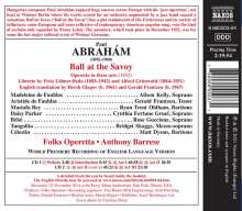 Paul Abraham (1892-1960): Ball at the Savoy (Operette in 3 Akten), 2 CDs
