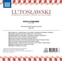 Witold Lutoslawski (1913-1994): Symphonien, Konzerte, Chor- und Vokalmusik, 10 CDs