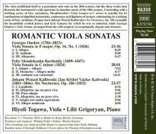 Hiyoli Togawa - Romantic Viola Sonatas, CD