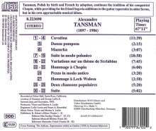Alexandre Tansman (1897-1986): Gitarrenwerke, CD