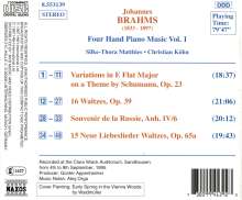 Johannes Brahms (1833-1897): Klaviermusik zu 4 Händen Vol.1, CD