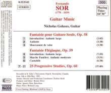 Fernando Sor (1778-1839): Fantasien op.58 &amp; 59 für Gitarre, CD