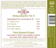 Antonin Dvorak (1841-1904): Streichquartette Vol.8, CD