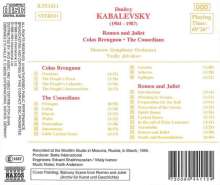 Dimitri Kabalewsky (1904-1987): Die Komödianten op.26, CD
