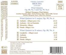 Anton Reicha (1770-1836): Bläserquintette op.88,4 &amp; op.99,6, CD