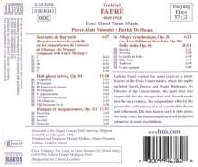 Gabriel Faure (1845-1924): Werke für Klavier 4-händig, CD