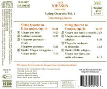 Carl Nielsen (1865-1931): Sämtliche Streichquartette Vol.1, CD