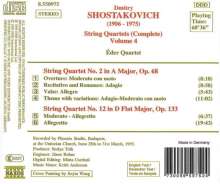 Dmitri Schostakowitsch (1906-1975): Streichquartette Nr.2 &amp; 12, CD