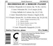 Dmitry Paperno - Recordings by a Moscow Pianist, CD