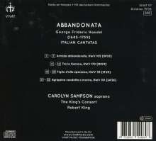 Georg Friedrich Händel (1685-1759): Italienische Kantaten für Sopran "Abbandonata", CD
