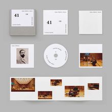 Isaac Albéniz: Iberia, 41, CD, Lorenzo Soulès. Enthält ein Foto eines Mannes und Bilder eines Konzertflügels im Saal.