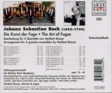 Johann Sebastian Bach (1685-1750): Die Kunst der Fuge BWV 1080 f.4 Quartette, CD