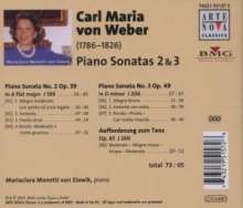 Carl Maria von Weber (1786-1826): Klaviersonaten Nr.2 &amp; 3, CD