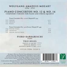 Wolfgang Amadeus Mozart (1756-1791): Klavierkonzerte Nr.12 &amp; 14 für Klavierquintett, CD