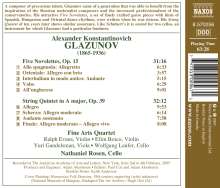 Alexander Glasunow (1865-1936): Streichquintett op.39, CD