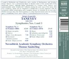 Serge Tanejew (1856-1915): Symphonien Nr.1 &amp; 3, CD