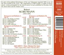 Robert Schumann (1810-1856): Chorwerke "Romanzen &amp; Balladen", CD