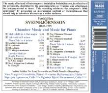 Sveinbjörn Sveinbjörnsson (1847-1927): Klaviertrios in e-moll &amp; a-moll, CD