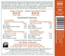 Johann Christian Bach (1735-1782): Cembalokonzerte D-Dur &amp; B-Dur, CD