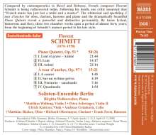 Florent Schmitt (1870-1958): Klavierquintett op.51, CD