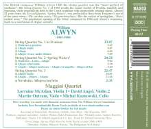 William Alwyn (1905-1985): Streichquartette Nr.1-3, CD