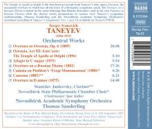 Serge Tanejew (1856-1915): Orchesterwerke, CD