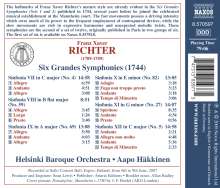 Franz Xaver Richter (1709-1789): Grandes Symphonies VII-XII (1744) Set 2, CD