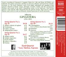 Alberto Ginastera (1916-1983): Streichquartette Nr.1-3, CD