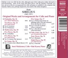 Jean Sibelius (1865-1957): Werke &amp; Arrangements für Cello &amp; Klavier, CD