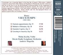 Henri Vieuxtemps (1820-1881): Fantasie op.35 für Violine &amp; Orchester, CD