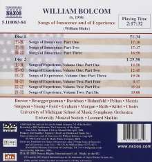 William Bolcom (geb. 1938): Songs of Innocence and of Experience, 2 DVD-Audio