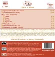 Thomas Tallis (1505-1585): Spem in Alium, DVD-Audio