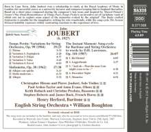 John Joubert (1927-2019): The Instant Moment (Liederzyklus für Bariton &amp; Streichorchester), CD